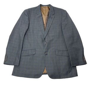 1926‎ Originals Blazer Mens 42R Charcoal Gray Micro-Checked 2 Button Sport Coat